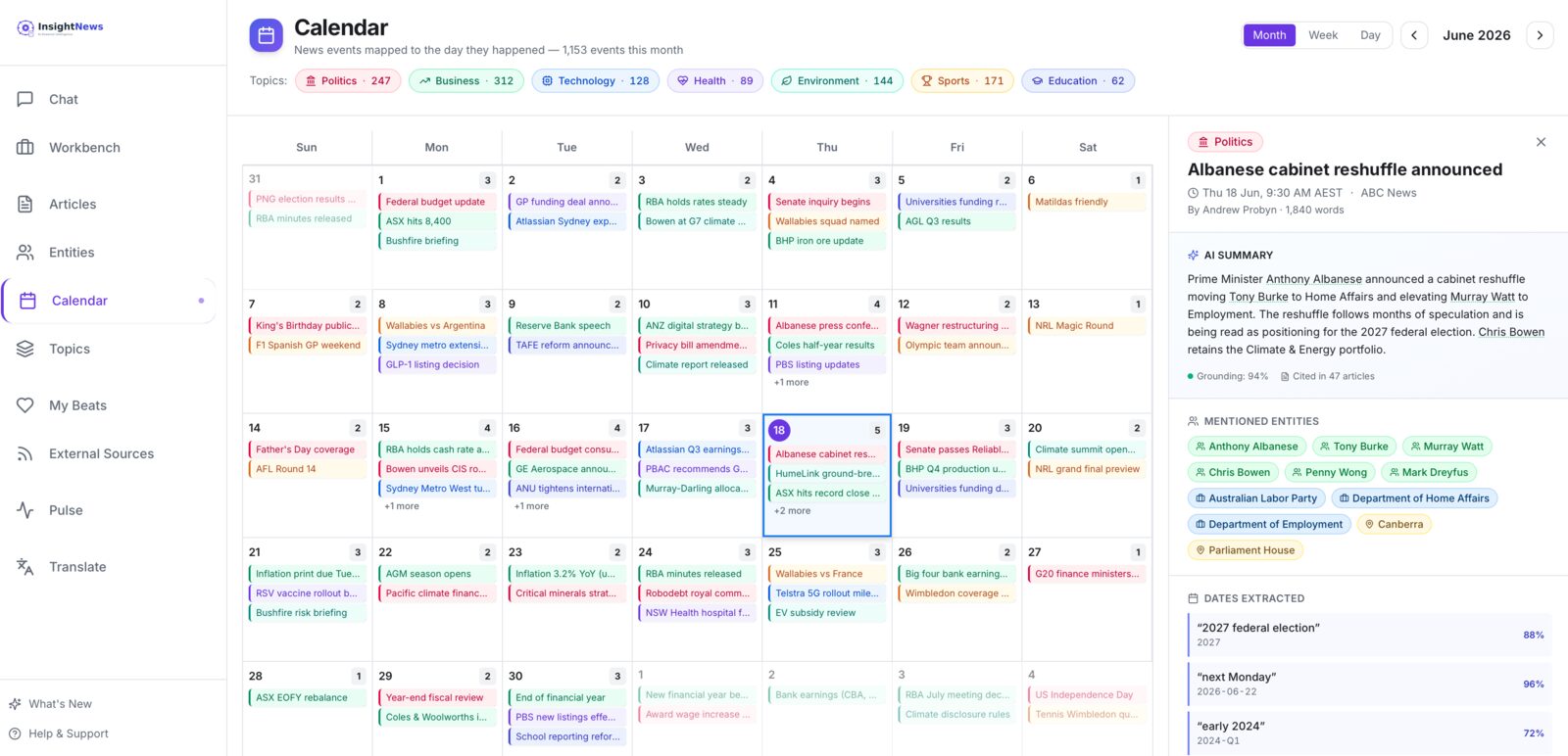 insightnews — calendar screenshot