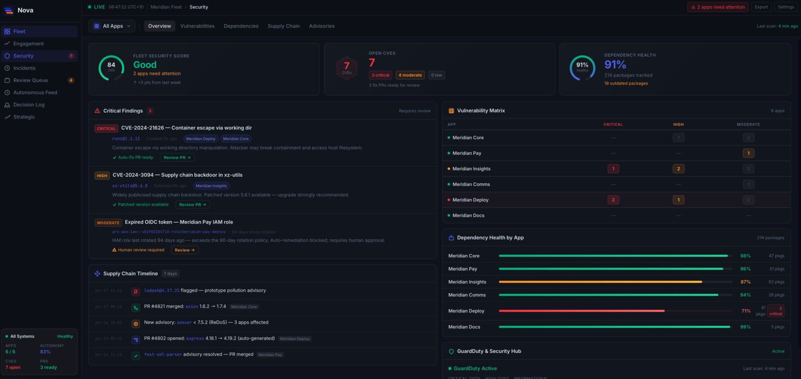 nova — security screenshot
